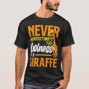 Camiseta Subestimar a simpatia de uma girafa engraçado