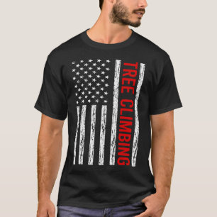 Camiseta Subida de Árvore de Bandeira dos EUA