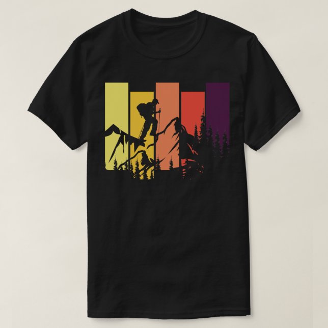 Camiseta Subida de Montanha Hiker Trailblazer (Frente do Design)