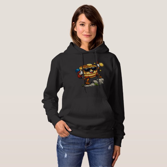 Camiseta Subida de Pilha de Panquecas  (Frente Completa)