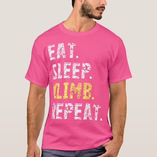 Camiseta Subida do Sono Repetir Escala de Rock (Frente)