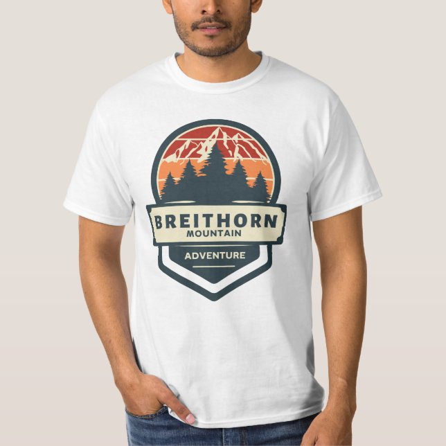 Camiseta Subida e caminhada da montanha Breitthorn (Frente)