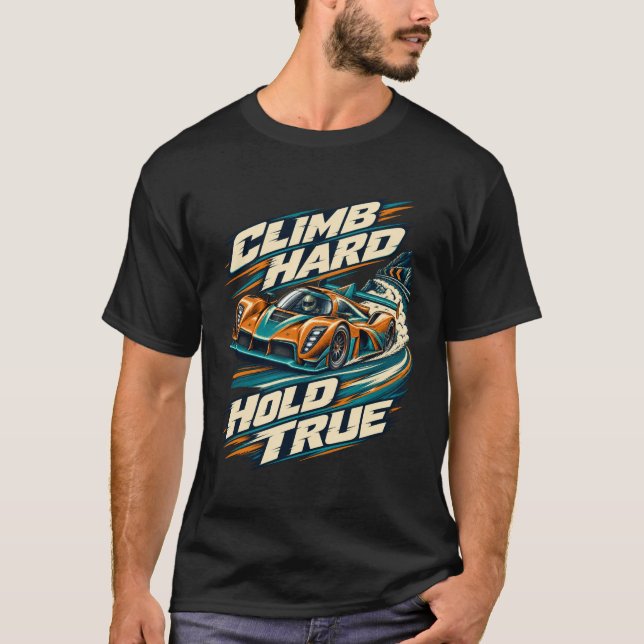 Camiseta Subida íngreme, Segure Firme (Frente)