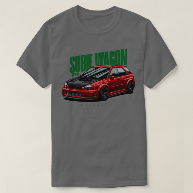 Camiseta Subie Wagon Red (Frente do Design)