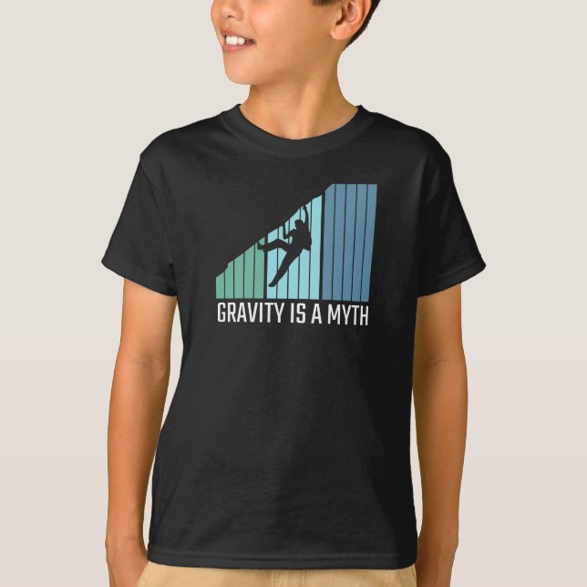 Camiseta Subindo - A gravidade é um mito (Frente)