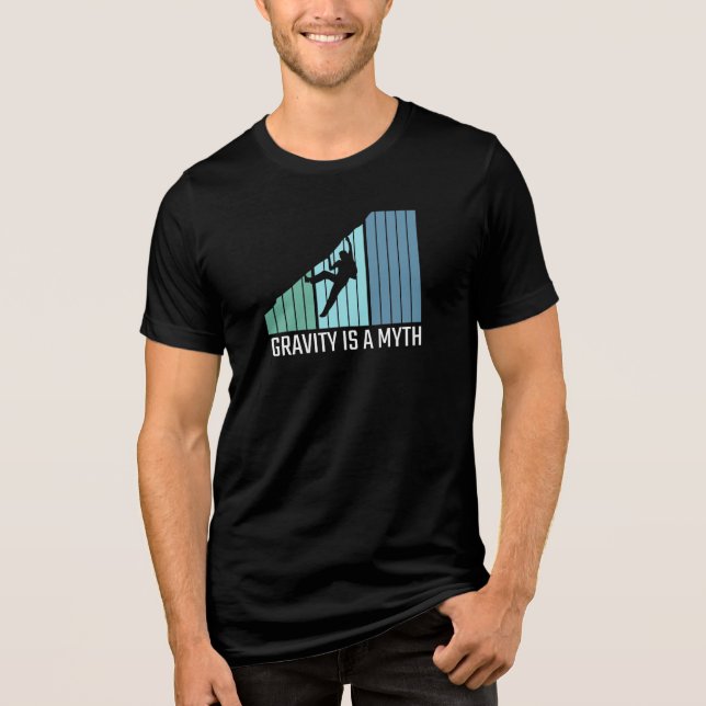 Camiseta Subindo - A gravidade é um mito (Frente)