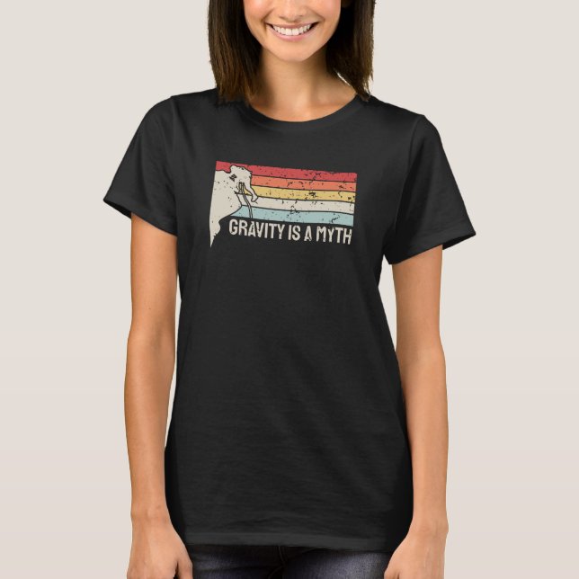 Camiseta Subindo - A gravidade é um mito (Frente)