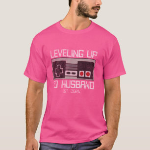 Camiseta Subindo de Nível Para Futuro Marido Festa de Despe