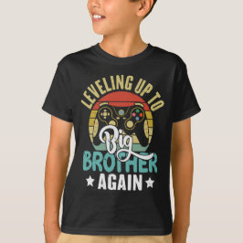 Camiseta Subindo de Nível Para Irmão Mais Velho Novamente D