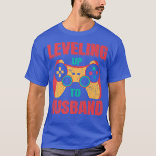 Camiseta Subindo de Nível Para Marido Casamento Engraçado d