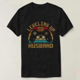 Camiseta Subindo de Nível Para Marido Noivo Para Ser Soltei