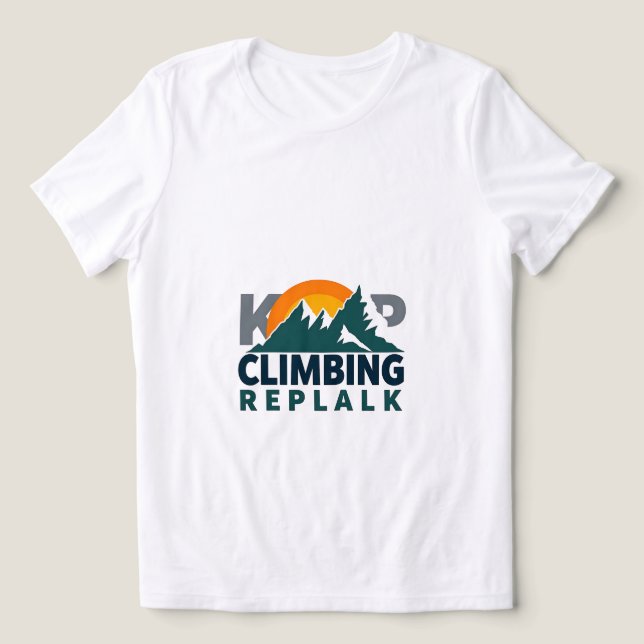 Camiseta Subindo Design de Aventura Replak (Design frontal)