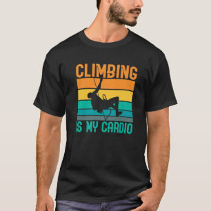 Camiseta Subindo É O Meu Alpinista Cardio Tree Rock