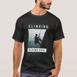 Camiseta Subindo Mais Do Que Apenas Um Roc Montanhista Do E