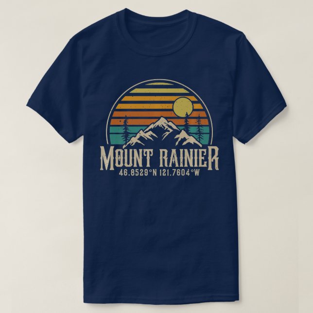 Camiseta Subindo Mt Rainier Washington Summit Club Monte R (Frente do Design)