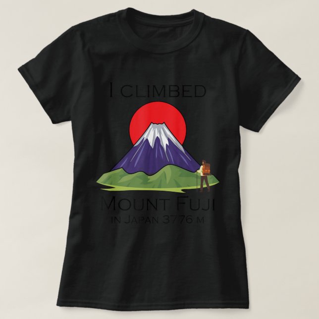 Camiseta Subindo o Monte Fuji (Frente do Design)