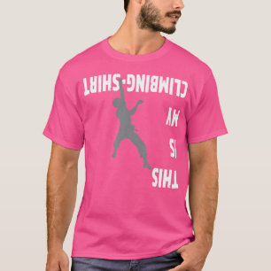 Camiseta Subindo Pedra Escalando Escala de Muro