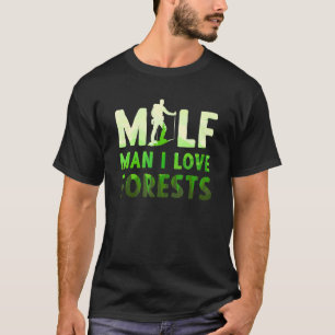 Camiseta Subindo presentes de caminhada na floresta montand