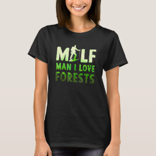 Camiseta Subindo presentes de caminhada na floresta montand