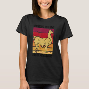 Camiseta Subindo Você Diz Alpaca Minha Harness