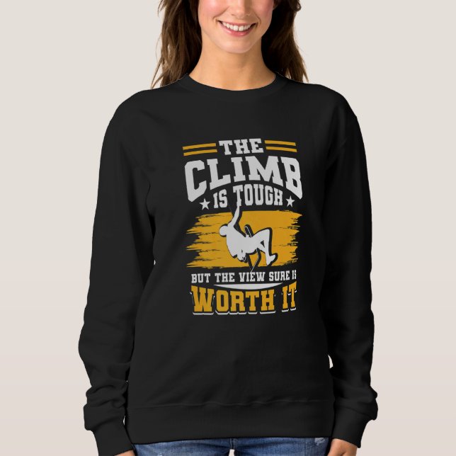 Camiseta Subir A Subida É Duro, Mas A Visão É, Com Certeza, (Frente)