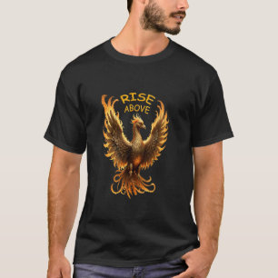 Camiseta Subir Acima do Fogo Fênix Ave Mítica