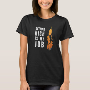 Camiseta Subir Alto é Meu Trabalho Escalada em Rocha Montan