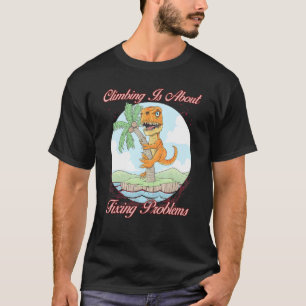 Camiseta Subir é resolver problemas diversão