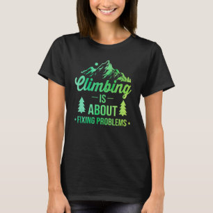 Camiseta Subir É Resolver Problemas Que Derrubam Pedra