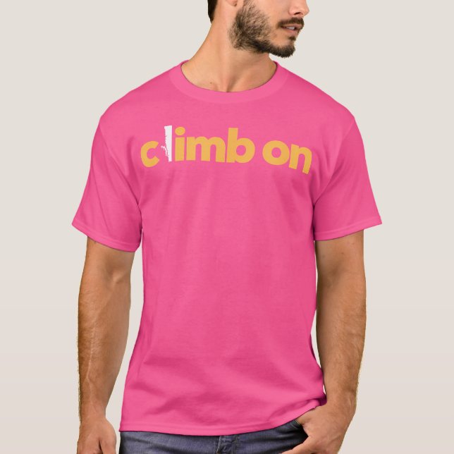 Camiseta Subir Em Trad De Chumbo De Entalho De Pedra Subind (Frente)