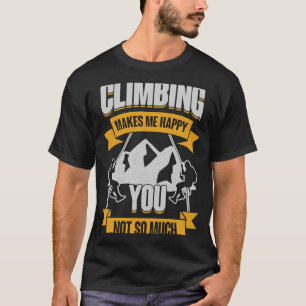 Camiseta Subir Me Faz Feliz Não Tanto