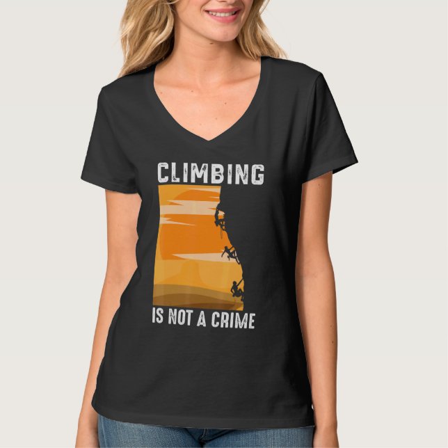 Camiseta Subir Não É Um Montanhista Do Crime (Frente)