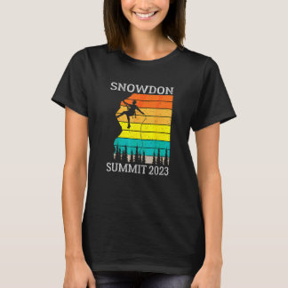 Camiseta Subiu ao Cume do Monte Snowdon Caminhada 2023 País