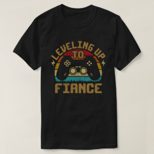 Camiseta Subiu de Nível para Noivo Gamer Recém-Namorado Cas