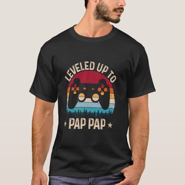 Camiseta Subiu Para Pap Pap Presentes De Video Game Para Pa (Frente)