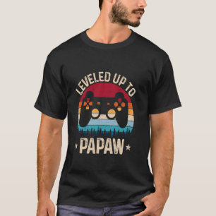 Camiseta Subiu Para Papaw Presentes De Video Game Para Pais