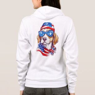 Camiseta Sublimação de Cachorro de 4 de Julho-66361