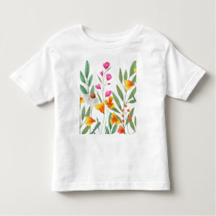 Camiseta Sublimação de flores silvestres