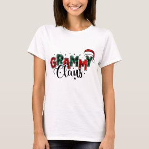 Camiseta Sublimação de Natal do Grammy Claus