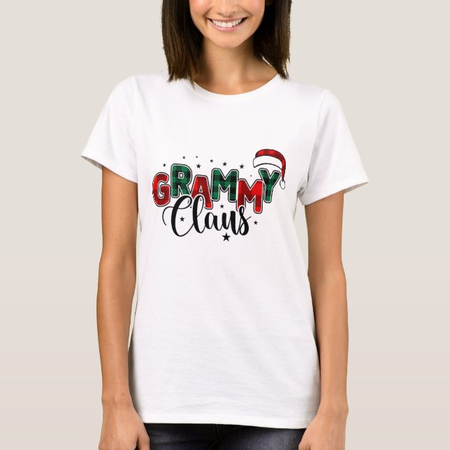 Camiseta Sublimação de Natal do Grammy Claus (Frente)
