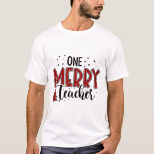 Camiseta Sublimação de Natal para Professores de Uma Feli