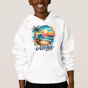 Camiseta Sublimação de Vintage Beach Aloha-94953