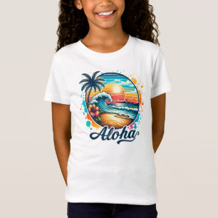 Camiseta Sublimação de Vintage Beach Aloha-94953