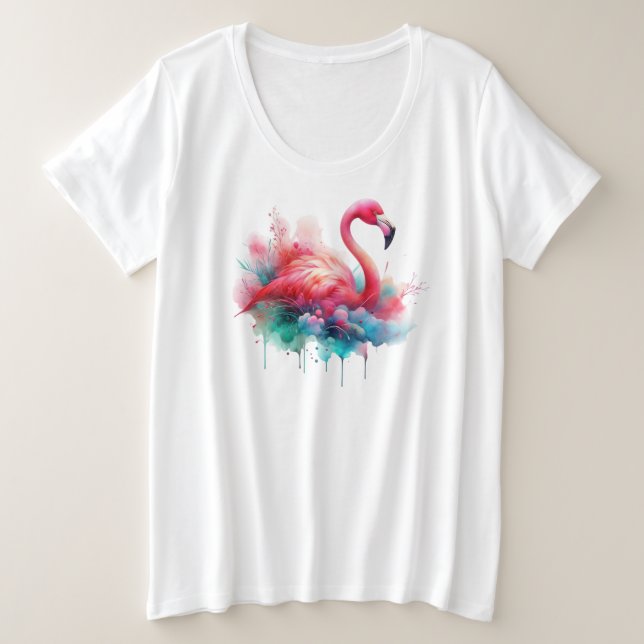 Camiseta Sublimação Flamingo-95158 (Frente do Design)