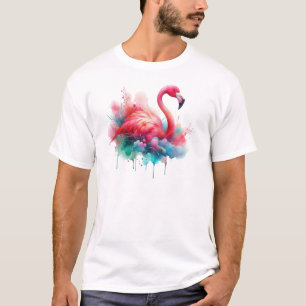 Camiseta Sublimação Flamingo Rosa-95159