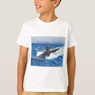 Camiseta Submarino de Guerreiros de Classe Virginia