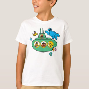 Camiseta Submarino do Monstro do Biscoito e Sésamo Pals