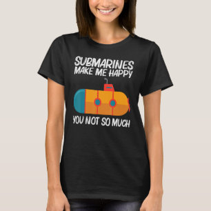 Camiseta Submarino legal Para Homens Submarinos Do Mar De V