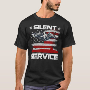 Camiseta Submarino Silencioso Serviço Veterano American Fla