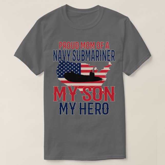 Camiseta Submarino Submarino Veterano Militares Orgulhosos  (Frente do Design)